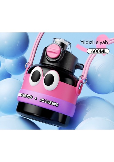 Termos Bardak 316 Paslanmaz Çelik Çocuk Büyük Göbek Su Isıtıcısı-siyah 1