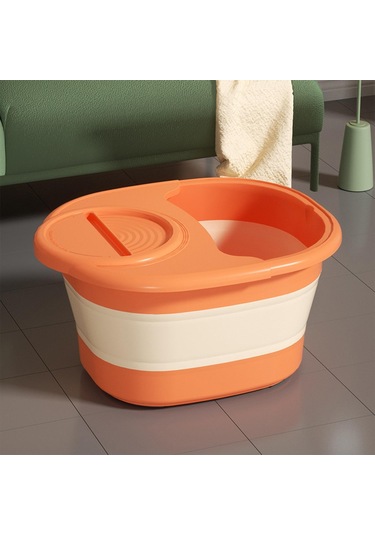 Suntek Ayak Banyosu Katlanır Katlanabilir Islatma Turuncu