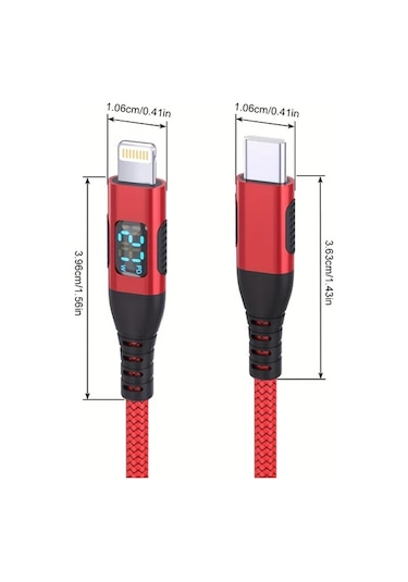 Honeybeeshop 5 Adet İphone Şarj Kablosu Usb C Mfi Nylon Örgülü 2 Metre 5li Set Mavi Mavi Yeşil Yeşil Siyah İphone 14 13 12 11 İpad Uyumlu