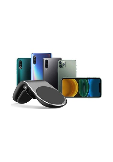 Torima Jx-006 Siyah Çok Amaçlı Magnetic Car Holder Araç İçi Telefon Tutucu Siyah