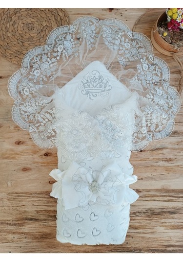 Yenidoğan Bebek Kundağı Unisex Bebek Dış Kundak Battaniyesi Hastane Çıkışı Kundak Battaniye Ekru