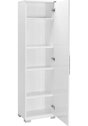 Dıamond 5 Bölmeli Kapaklı Dolap - Lake Beyaz