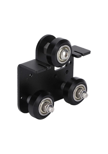 Ender3 V2 İçin Kasnaklı Siyah Metal 3d Yazıcı Ekstrüder Sırt Destek Plakası