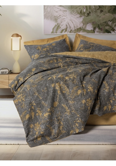 Cotton Box Dual Tek Kişilik Nevresim Takımı Yadawa Hardal