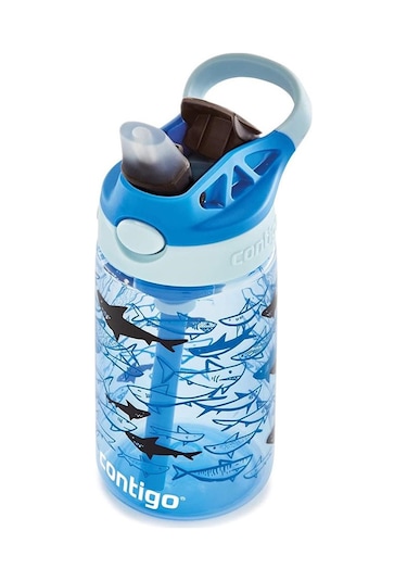 Contigo Gizmo Flip Pro Sharks Tritan Çocuk Suluğu 420ml Açık Mavi