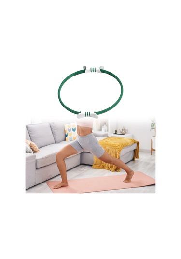 Suntek Pilates Circle Fitness Yüzük Ekipmanı Yeşil-beyaz Yeşil Beyaz Yeşil - Beyaz