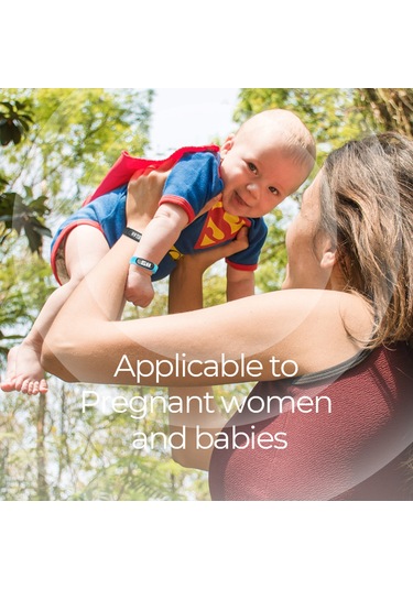 Kosona Siyah Q2 Dış Mekan Ultrasonik Kovucu Bileklik - 3 Seviye Ayar, Saat Gösterimi, Hamile Ve Bebek Uygun