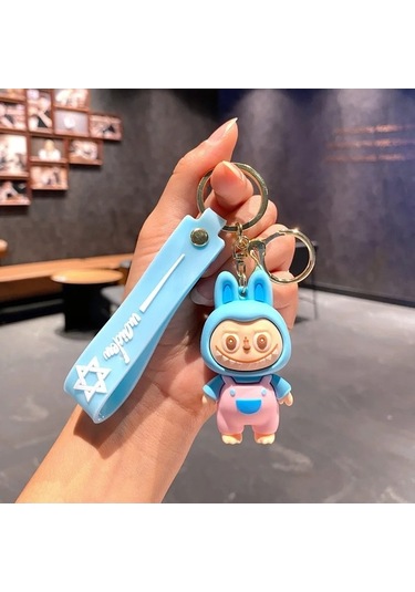 Novahub Yeni Karikatür Labubu Kız Sırt Çantası Anahtarlık Kolye Araba 5, Moda Unisex Çinko