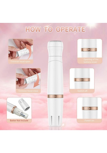 Bayan Saç Kaş Düzeltici Jilet, Özel Bölgeler İçin Yüz Epilatörü, Kadın Bikini Bölgesi İçin Elektrikli Tüy Alma Makinesi