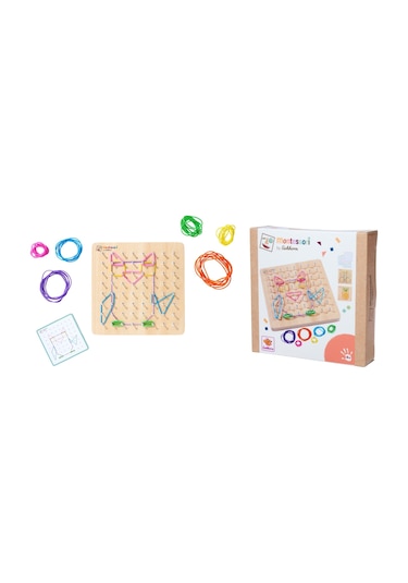 Eichhorn Montessori Ahşap Geo Board