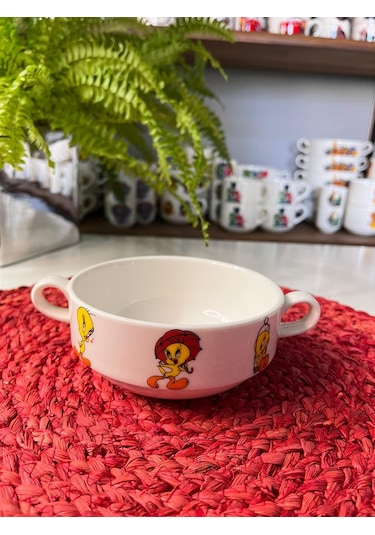 5 Parça Tweety Model Çocuk Bebek Yemek Takımı Beslenme Seti Çok Renkli
