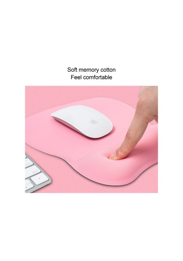 Montıan Mf-01 Oval Yavaş Ribaund Bellek Pamuk Yumuşak Bracer Mouse Pad Pembe