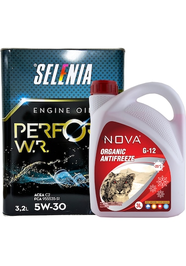 Petronas Selenia Pure Energy Wr 5W-30 C2 Motor Yağı 3.2 L + K.Antifriz 3 L