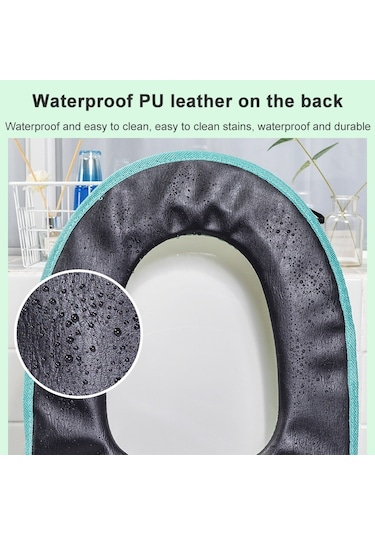 Sones Yıkanabilir Banyo Tuvalet Oturağı Örtüsü Isıtıcı Yumuşak Yastıklı Ped Closestool Kapak Matı Ev Ürünleri