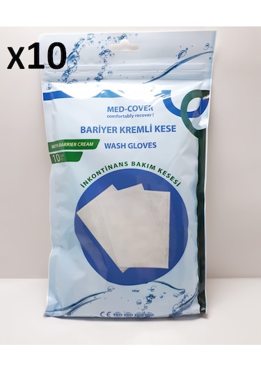 Med-Cover Bariyer Kremli Kese  10 Adet