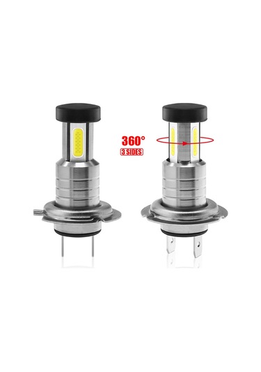 Suntek DC9V-32V 13000LM 3 Taraf 360 Aydınlatma 9005 Hb3 2x Araba Led Far Ampulleri