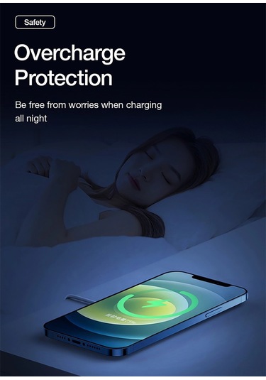 Honmex iPhone Uyumlu 12 Serisi İçin 15w Hızlı Şarj, Magsafe Manyetik Kablosuz Şarj Cihazı, Taşınabilir Ve Güvenli Kullanım