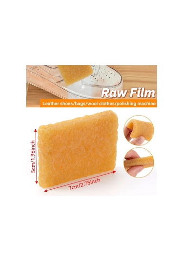 Dofolink Doğal Kauçuk Temizleme Silgi, Deri Ayakkabı Ve Çanta İçin Kuru Temizleme, Etkili Nitelik Ve Yeniden Kullanılabilir Özellikli Sarı