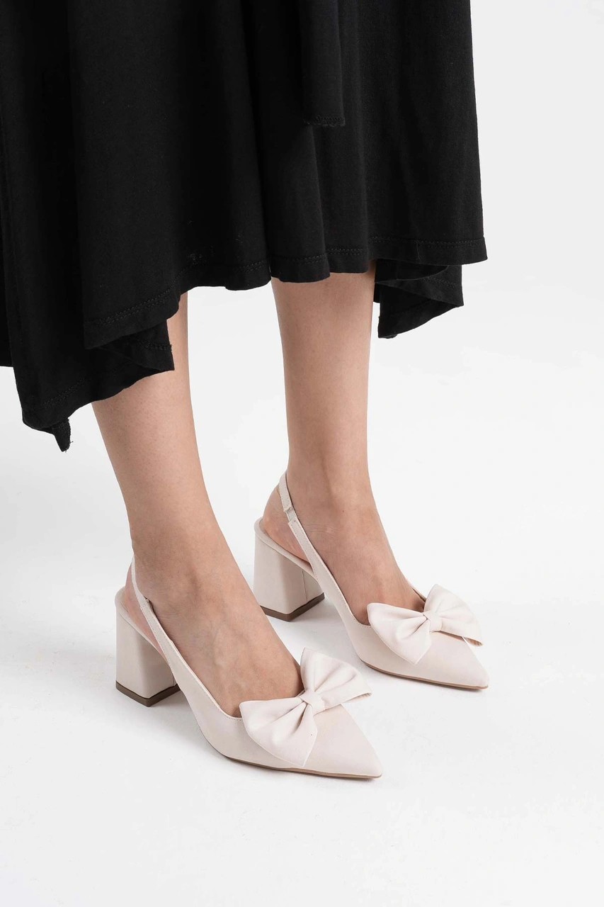 Kocadal Kocadal Candy Bej Kadın Topuklu Ayakkabı Muhtelif