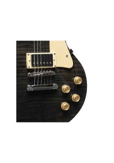 Stagg Les Paul Elektro Gitar Sel-dlx Tr Blk