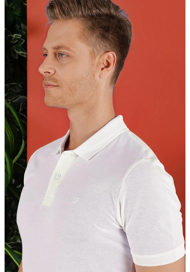 Ts 845 Beyaz Spor T-shirt Beyaz