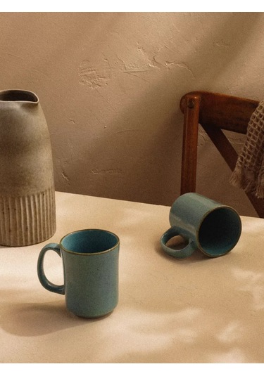 Sl Home Çay Ve Kahve İçin Fincanlar 2 Adet 400 Ml "azura" Porselen 200473612 Açık Mavi