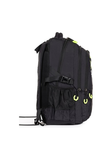 Fermuarlı Geniş Bölmeli Spor & Okul Sırt Çantası Hafif, Ergonomik Ve Dayanıklı Tasarım - Siyah Siyah