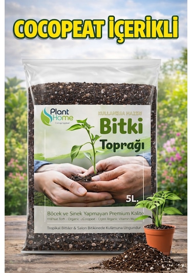 5l Bitki Toprağı Cocpeat, Torf Ve Perlit Karışımlı Böcek Yapmayan Özel Karışım