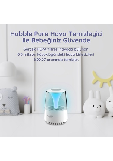 Hubble Pure Hava Temizleyici + Gece Lambası ve Bluetooth Hoparlör