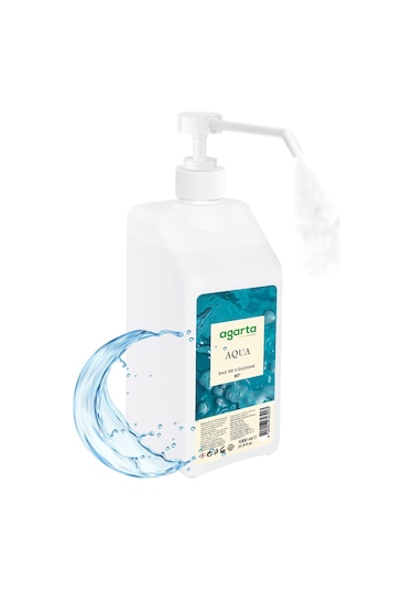 Agarta Aqua 80 Derece Püskürtme Valfli Kolonya 1 L