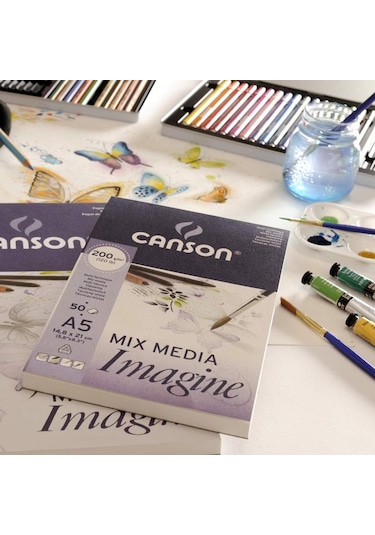 Canson Mix Media Imagine - A5 - 200Gr - 50Yp