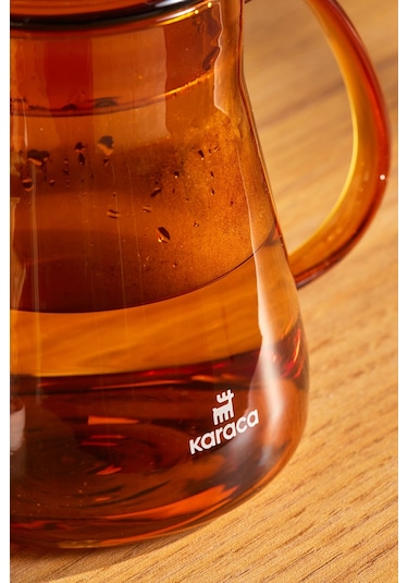 Karaca Martina Borosilikat Cam Coffe Kettle Orange 600 ml
