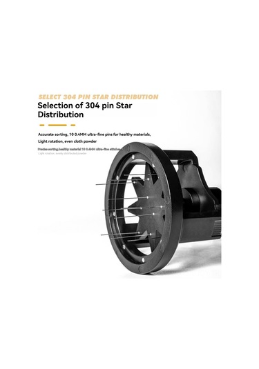 Youmex 53mm Manyetik Kahve Toz Dökücü: Döner Dağıtıcı İle Topakları Kırma, Eşit Dağılım Sağlama Aleti Siyah