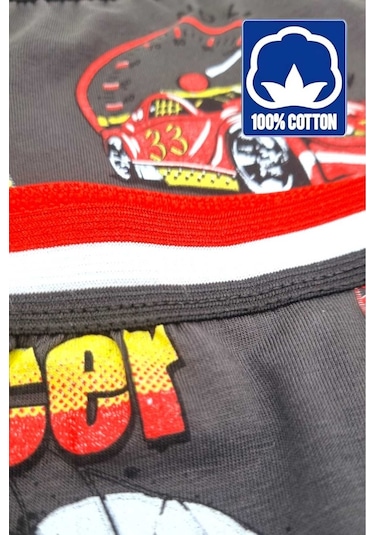 Uniquetrenders Erkek Çocuk %100 Pamuklu 12'li Boxer Renklı