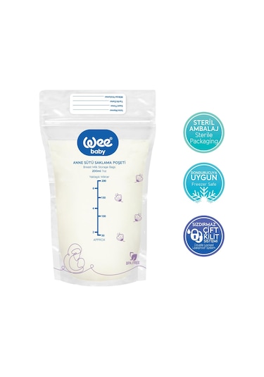 Wee Baby Süt Saklama Poşeti Seti (20x3 60 Adet)