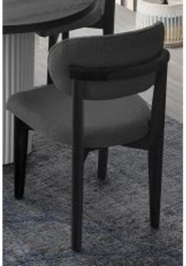 Tarsus Ahşap Antrasit Sandalye 6 Adet Antrasit