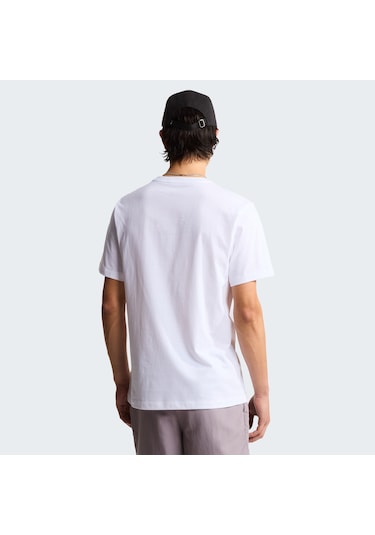 The North Face M Evolution Simple Dome Regular Short Sl Erkek T-shirt-32596 Beyaz