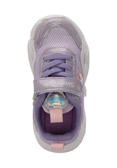 Slazenger KLARION Çocuk Cırt  Cırt lı Mor - Pembe Günlük Spor Ayakkabısı