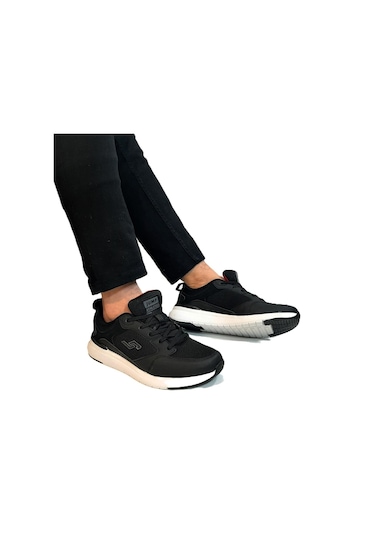 Jump 32427 Siyah-beyaz Hafızalı Rahat Taban Spor Ayakkabı Siyah - Beyaz