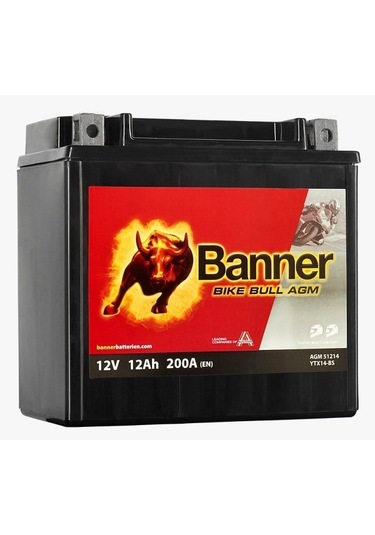 Banner Bike Bull Agm 51214 Ytx14-bs 12 V 12 Ah 1