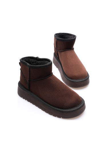 Alina Kadın Acı Kahve Kışlık Kürklü Bot Muhtelif