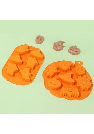 Gildedwill Cadılar Bayramı Kek Kalıbı Hayalet Bebek Balkabağı Pişirme Kalıbı Kendin Yap Kurabiyeler Kurabiye Kalıpları