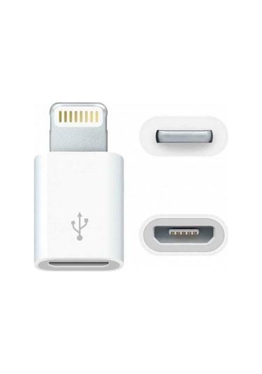 Usb To Micro Otg iPhone / Apple Uyumlu iPad  Micro Usb Çeviri Dönüştürücü