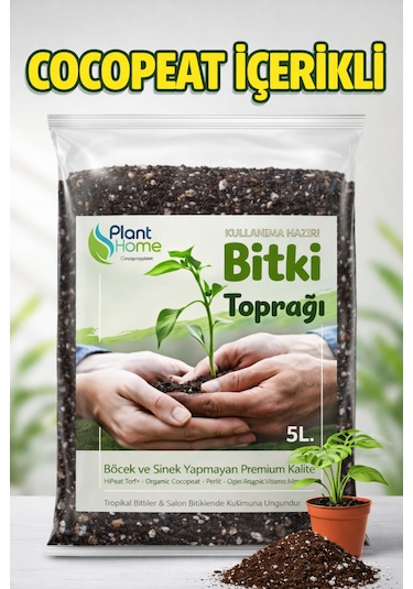 5l Bitki Toprağı Cocpeat, Torf Ve Perlit Karışımlı Böcek Yapmayan Özel Karışım