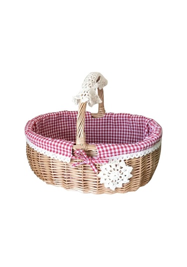 Dinosaurs Hasır Dokuma Depolama Sepeti Partiler, Düğün, Barbekü, B Için Taşınabilir Piknik Meyve Sebze Kovası Altın