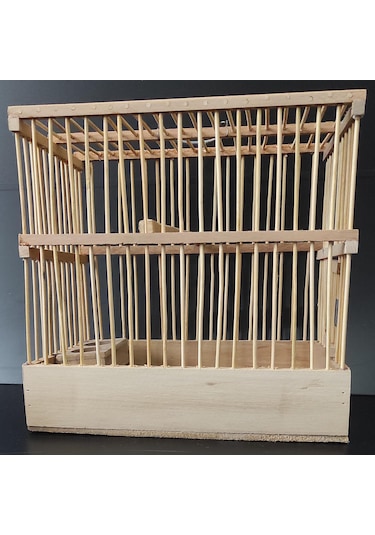 Çotanaklar Kafes Ahşap Cezaevi Kafesi 28 x 26 x 17 CM