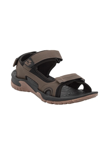 Jack Wolfskin Lakewood Cruıse Erkek Outdoor Sandalet Dark Wood Çok Renkli