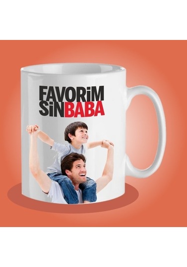 Babalar Günü Resim Baskılı Kupa Bardak-7
