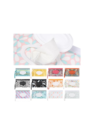 Stil 1-19-1pc Islak Mendil Çantası Taşınabilir Kapak Çevirin Snap-askı Kozmetik Kılıfı S Bebek Doku Kutusu Açık Peçetelik 46918996