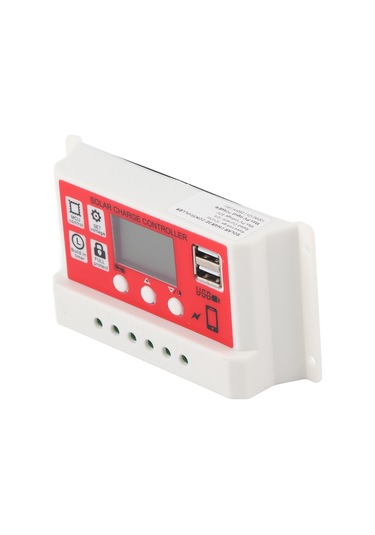 Tenfowee Güneş Enerjisi Şarj Kontrolörü 12v/24v 10a, Pwm Teknoloji, Lcd Ekran, İki Usb Çıkışı, Çoklu Akü Desteği, Güvenlik Koruma Fonksiyonları